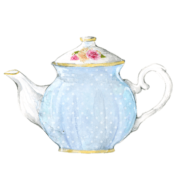 手绘茶壶