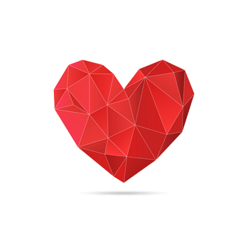 立体多面体爱心