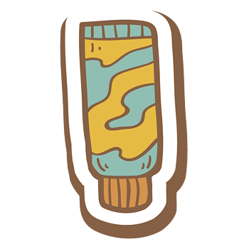 矢量手绘护手霜素材