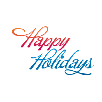 卡通可爱happy holidays