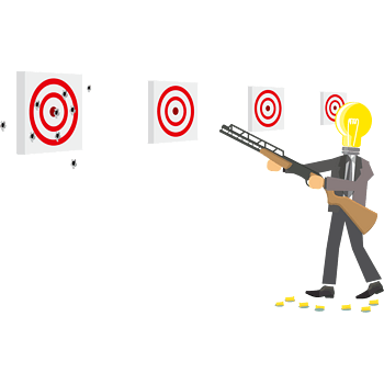 矢量瞄准目标的人