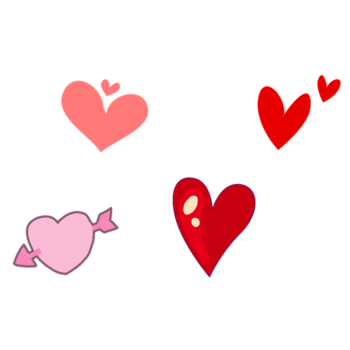 卡通心形贴图