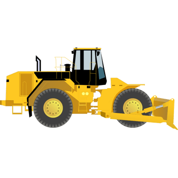 卡通施工叉车运输卡车辆