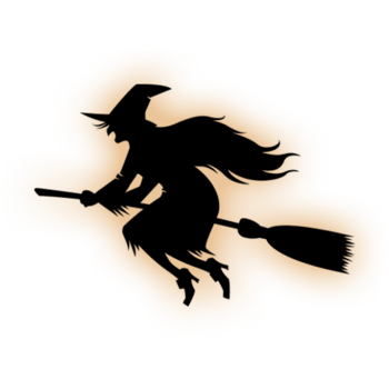 骑着扫把的女巫