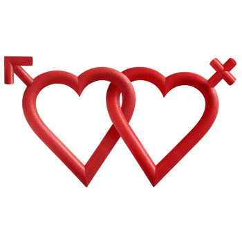 两颗爱心免抠元素图片_元素素材4826810_万素网