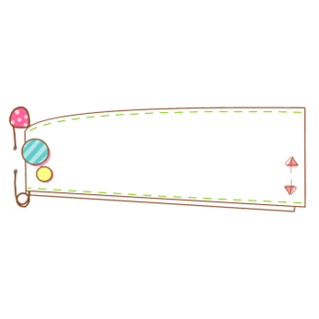 横幅可爱虚线边框长条对话框