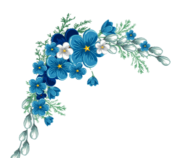 手绘蓝色花朵 素材 免费手绘蓝色花朵图片素材 手绘蓝色花朵素材大全 万素网
