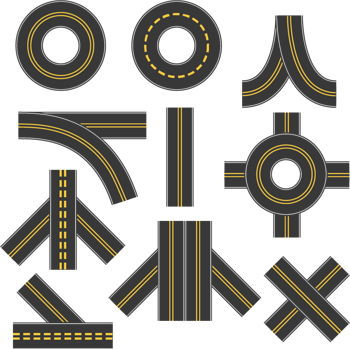 公路元素图片 公路元素素材下载 万素网