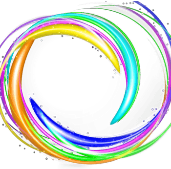 彩色光圈免扣素材