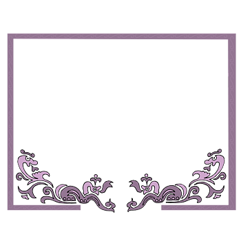 彩色花纹授权书边框矢量素材