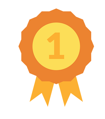 卡通黄色冠军荣誉奖杯