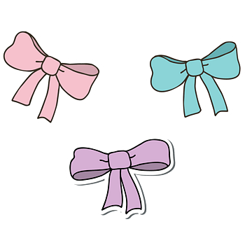 卡通蝴蝶结装饰