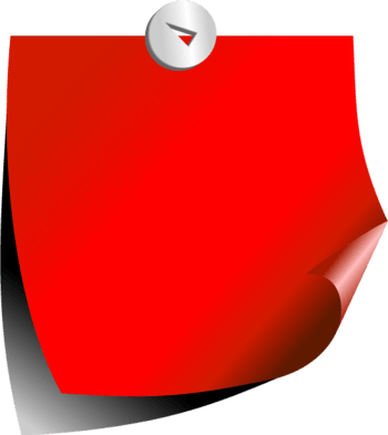 红色折角标签纸