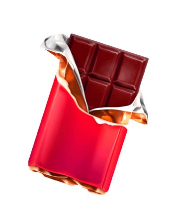拨开的巧克力图片素材