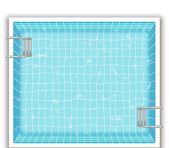 矢量手绘游泳池
