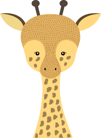 可爱长颈鹿画像