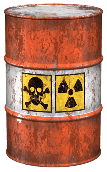 生锈的有毒铁桶