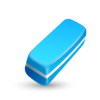 办公学习用品橡皮图标设计矢量素材