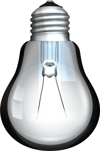 白炽灯泡矢量素材