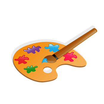 卡通矢量调色板