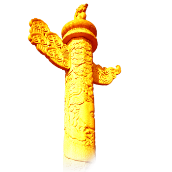 北京博物馆柱子png素材