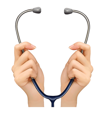 精美听诊器背景矢量素材