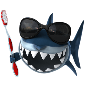 卡通手绘喷水的鲸鱼