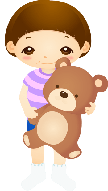 卡通手绘人物儿童小熊