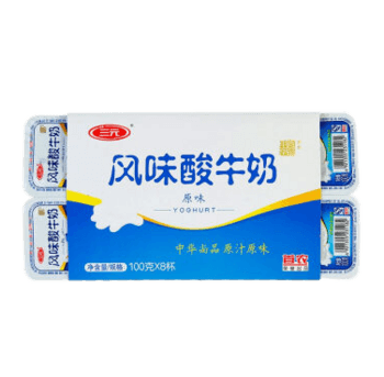 三元风味酸牛奶
