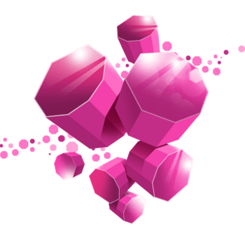 紫色立体八边形