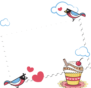 对话框边框卡通海报促销素材