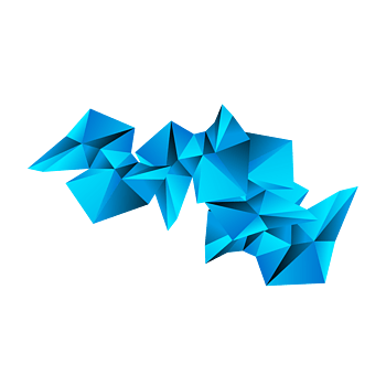 蓝色不规则立体