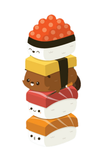 卡通寿司矢量免抠素材