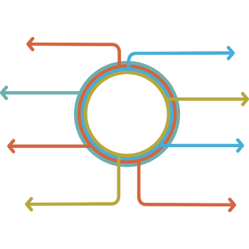 圆形信息图表png元素素材图片下载-万素网
