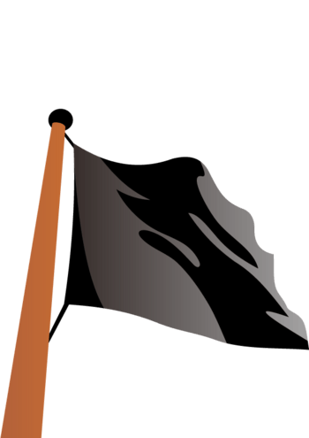 矢量彩色条纹旗子