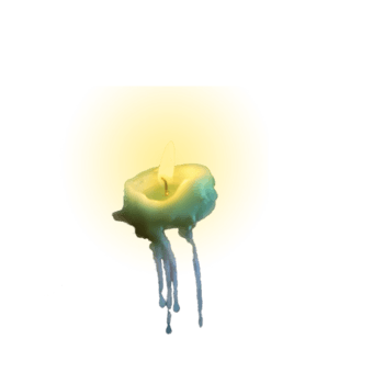 蜡烛燃烧蜡油滴落效果