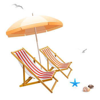 卡通沙滩椅