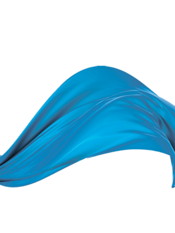 飘逸的蓝色丝带