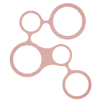 肉粉色圈圈矢量