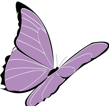 紫色蝴蝶简笔画图片