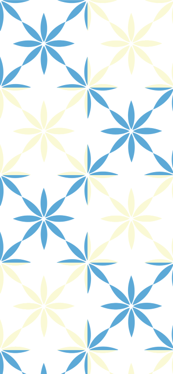 双色八瓣花瓣布匹图案