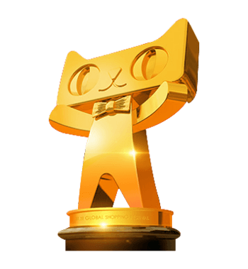 金色猫头立体天猫