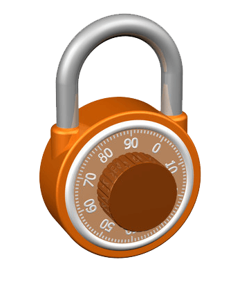 银灰色密码锁免抠元素图片-元素素材3652160-万素网