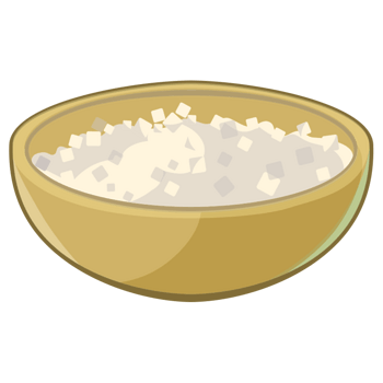 卡通米饭一碗食物素材