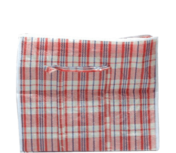 编织袋红色方格条纹