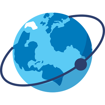 矢量环绕的地球