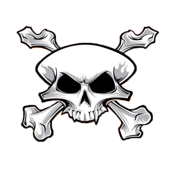 帅气头发骷髅头