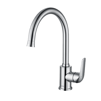 单把双孔冷热水龙头