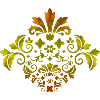 彩色渐变欧式花纹