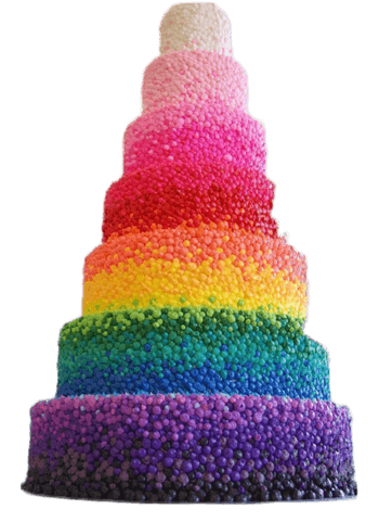 彩虹蛋糕素材图片